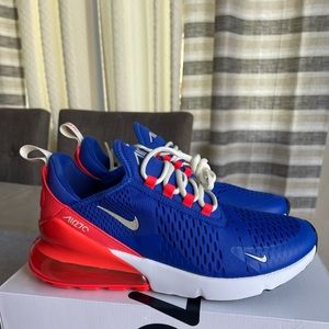 Nike Air Max 270 Hyper Royal Bright Crimson Mens Size 9